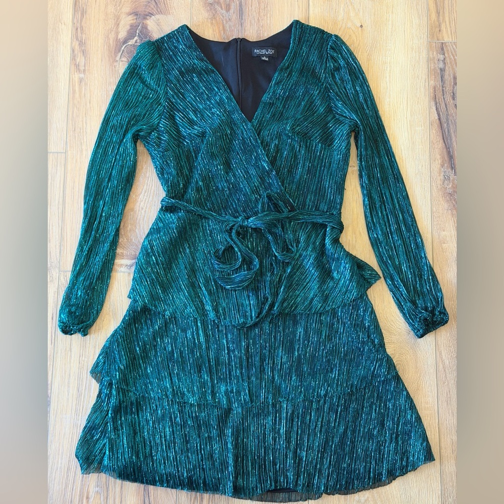 Rachel Zoe Teal Long Sleeve Dress